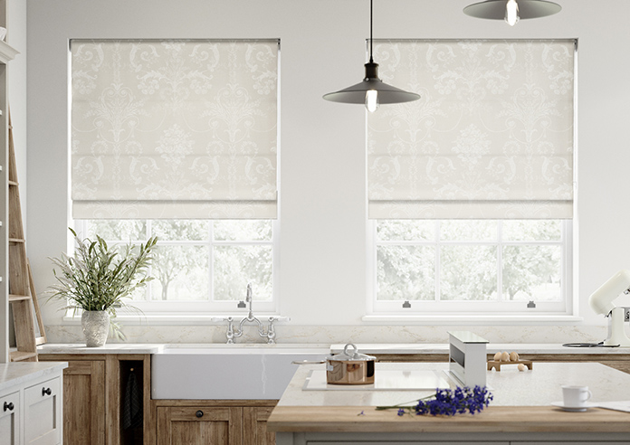 Laura Ashley Josette, Dove Grey - Twist&Fit Roman Blind - Image 3